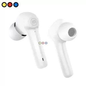 Auricular TWS Bluetooth Maxell In-Ear Blanco, Vista lateral auricular TWS Maxell Blanco
