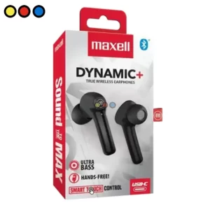 Auricular Bluetooth TWS In-Ear Dynamic Maxell Negro