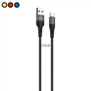 Cable Soul mallado USB a Type-C negro - Conector USB-A