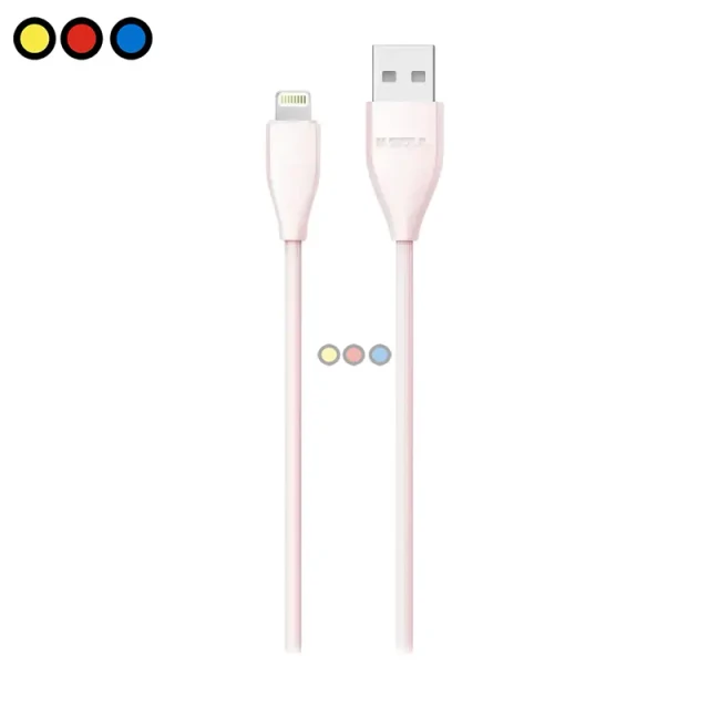 Cable Soul USB a Lightning de 1 Metro Color Rosa