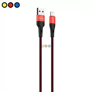 Cable Soul USB a Lightning mallado color rojo