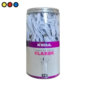 Cable Lightning Soul Classic USB x30 Blanco