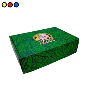Caja exhibidora marca Zeus dimensiones 29 por 20.5 por 7.5 centímetros, display organizador para productos.