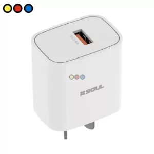 Cargador Viajero Soul Classic 2.1A USB con Cable Lightning
