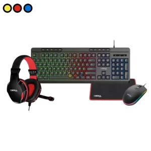 Teclado del Kit Gamer Soul, Mouse del Kit Gamer Soul, Auriculares del Kit Gamer Soul, Mousepad del Kit Gamer Soul
