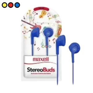 Manos libres stereo Maxell EB95 color azul con micrófono