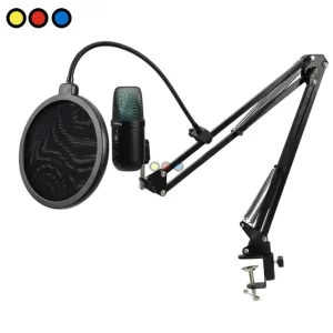 Micrófono Soul XMIC450 con Luz RGB y Brazo Soporte