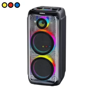 Parlante Bluetooth Soul SUPER NOISE 60W Negro con LED, Vista lateral Parlante Soul SUPER NOISE LED