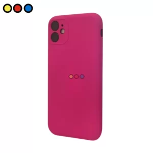 Funda de Silicona Soul para iPhone 15 Pro color Fucsia