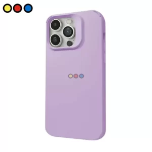 Protector de silicona violeta Soul para Moto G24 Power frontal, Protector de silicona violeta Soul para Moto G24 Power lateral