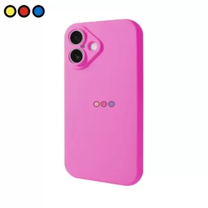 Protector de silicona fucsia para Samsung Galaxy S24 FE de Soul, Vista lateral del protector Samsung S24 FE Soul fucsia