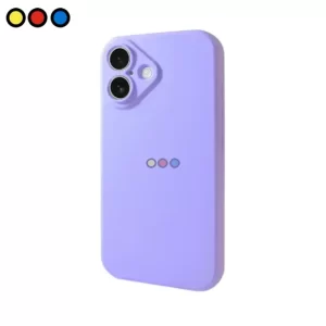 Protector de silicona Soul para Samsung A56 color lila (vista frontal), Protector de silicona Soul para Samsung A56 color lila (vista trasera)