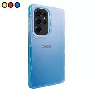 Protector Skin Reforzado Soul para Motorola Moto E15/G05 color Azul vista frontal, Protector Skin Reforzado Soul para Motorola Moto E15/G05 color Azul vista posterior