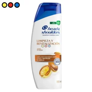 Shampoo Head & Shoulders 180ml Argán (Caja X 12u)