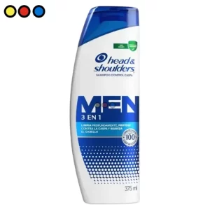 Shampoo Head & Shoulders 375ml 3 en 1 (Caja X 12u)