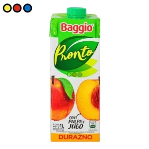 Jugo Baggio Pronto Durazno 1l (Pack X 8u)