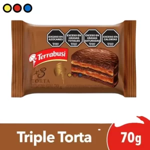 Alfajor Terrabusi Triple Torta Clásico 70g (Caja X 36u)