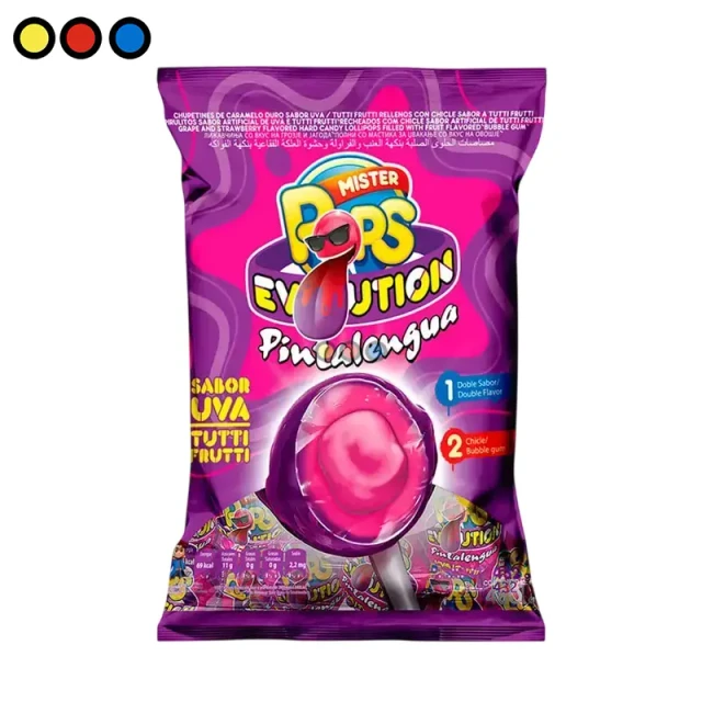 Chupetín Tnt Ácidos Surtidos 672g (Bolsa X 48u)