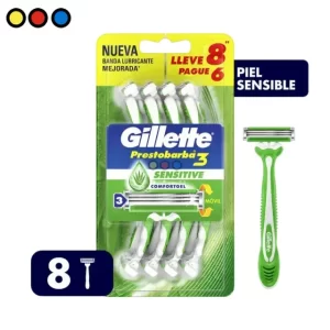 Afeitadora Gillette Prestobarba 3 Regular (Pack X 10u) (Caja X 12u)