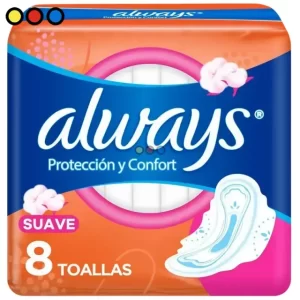 Toallitas Always Xtra Protección Suave Con Alas (Pack X 8u) (Caja X 24u)