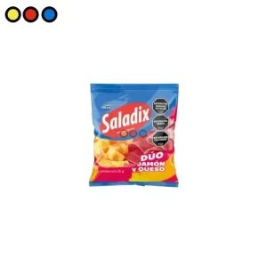 Snacks Saladix Tira Duo Jamón y Queso 25g (Caja x 20U)