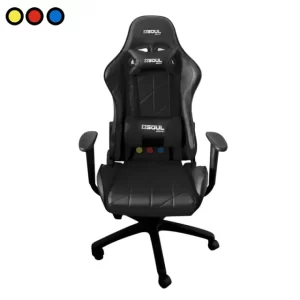 Silla gamer Soul CH100 en color negro, vista frontal