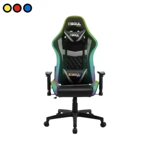 Silla Gamer Soul CH500 Gris con Luces RGB