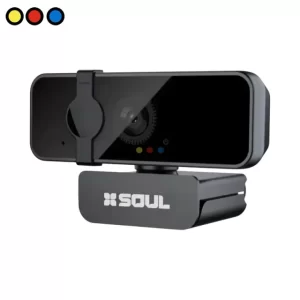 Webcam Soul Full HD Negra con Soporte