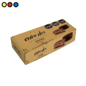 Alfajor Dou Negro de 70 gramos relleno con dulce de leche, Empaque de Alfajor Dou Negro 70g