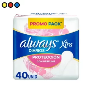Caja de protectores diarios Always Xtra Protect 40 unidades pack de 24