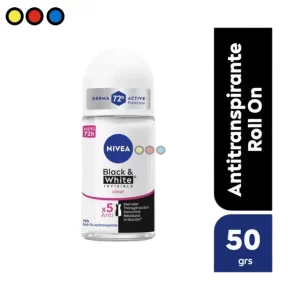 Antitranspirante Nivea Black & White Invisible Roll-on para Mujer 50ml