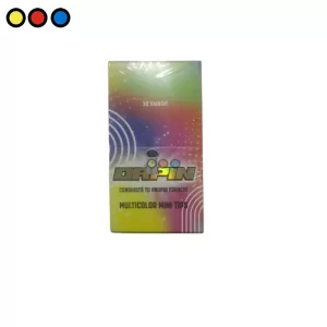 Exhibidor de filtros de cartón BO Tips Colors con 25 libritos surtidos.