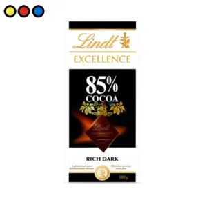 Tableta de chocolate Lindt Excellence 85 por ciento cacao de 100 gramos