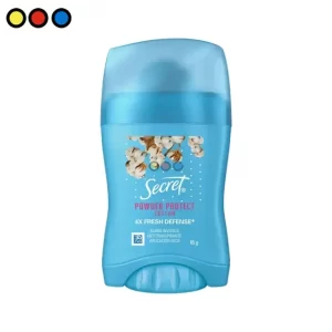 Pack 12 unidades Desodorante Secret Powder Protect Stick 45g, Desodorante en barra Secret aroma talco