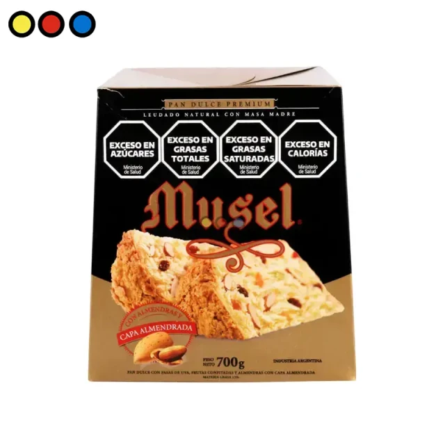 Pan Dulce Musel con Almendras caja de 700 gramos