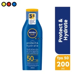 Botella de Protector Solar Nivea Sun FPS 50 de 200ml pack de 12 unidades