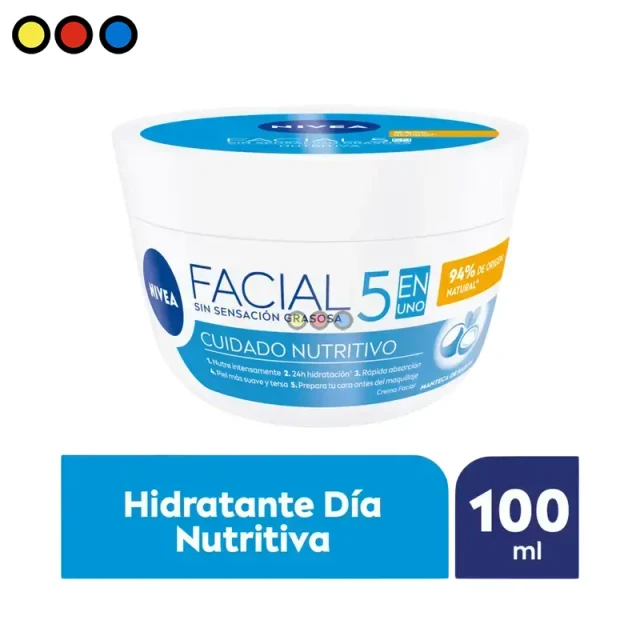 Crema Facial Nivea Cuidado Nutritivo 100ml (Pack x 12U)