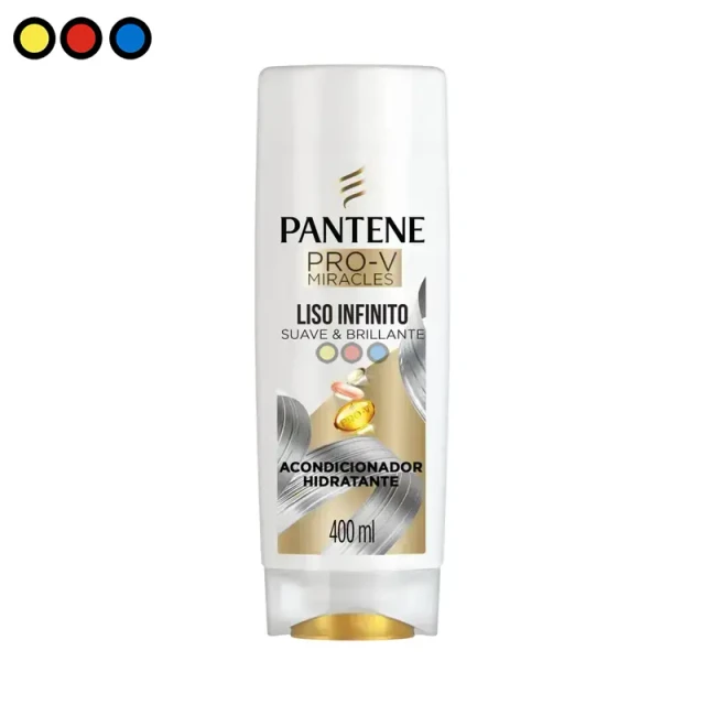 Acondicionador Pantene Pro-v Liso Infinito 400ml (Caja X 12u)