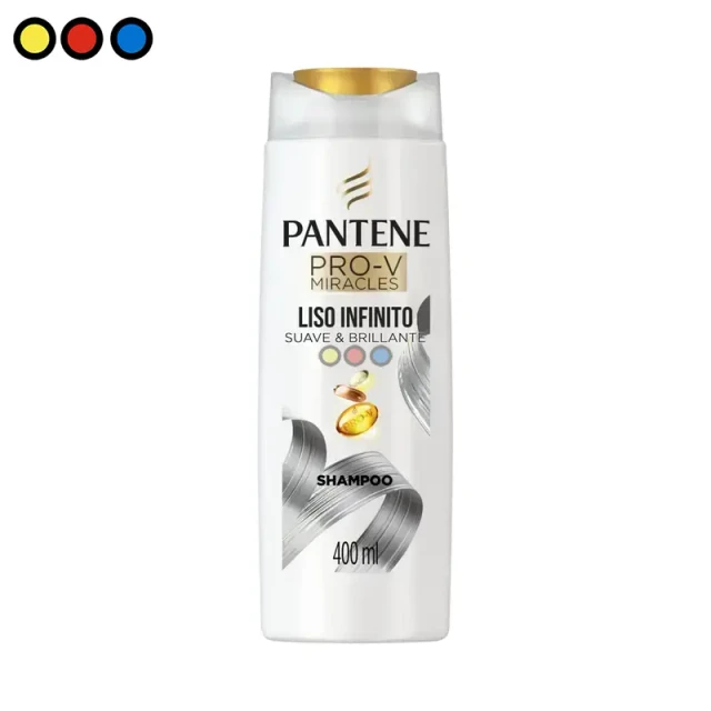 Shampoo Pantene Pro-v Liso Infinito 400ml (Caja X 12u)