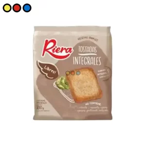 Tostadas Riera Integrales 200g (Caja x 18U)
