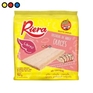 Galletitas de Arroz Riera Dulces 150g (Caja x 12U)