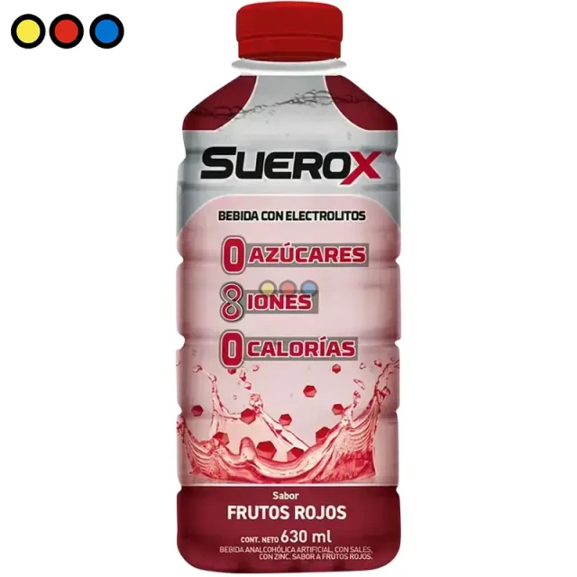 Bebida Hidratante Suerox Frutos Rojos 630ml (Pack x 6U)