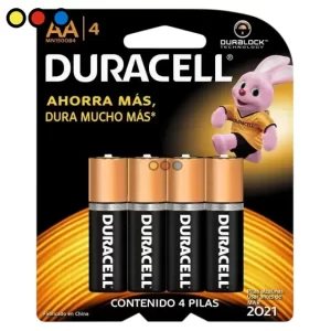 Pilas Duracell Alcalinas AA (Blister x 4U)