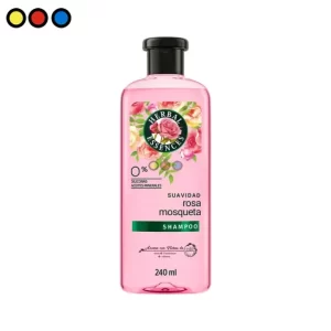 Envase de Shampoo Herbal Essences Rosa Mosqueta 240ml pack de 6 unidades