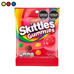 Bolsa roja de caramelos Skittles Original 164g, Variedad de caramelos Skittles de colores