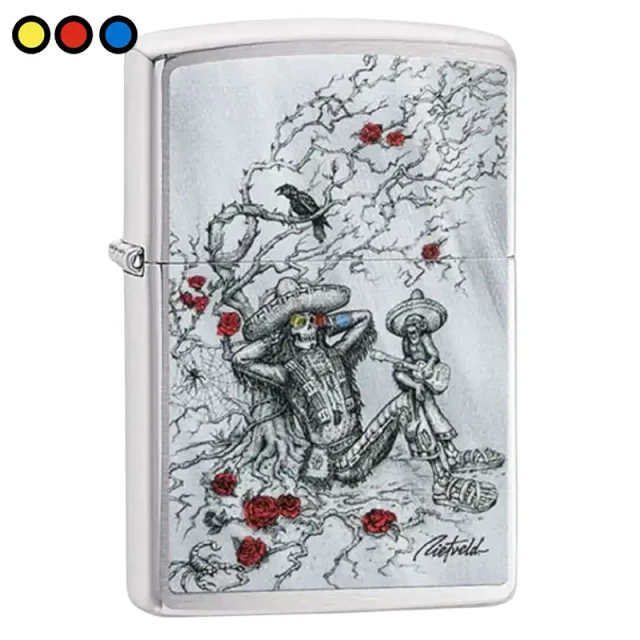 Encendedor Zippo Rietveld diseño De Stijl blanco mate, Vista del encendedor Zippo Rietveld en su caja original