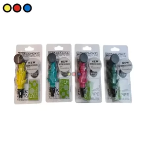 Pipa metálica con diseño de hoja modelo DK8859