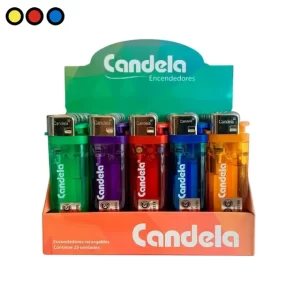 Encendedor Candela Transparente (Display x 25U)