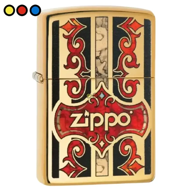 Encendedor Zippo Zippo Logo acabado Street Chrome, Caja de presentación encendedor Zippo