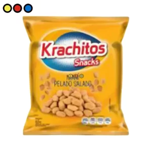 Paquete de maní pelado salado Krachitos de 65 gramos